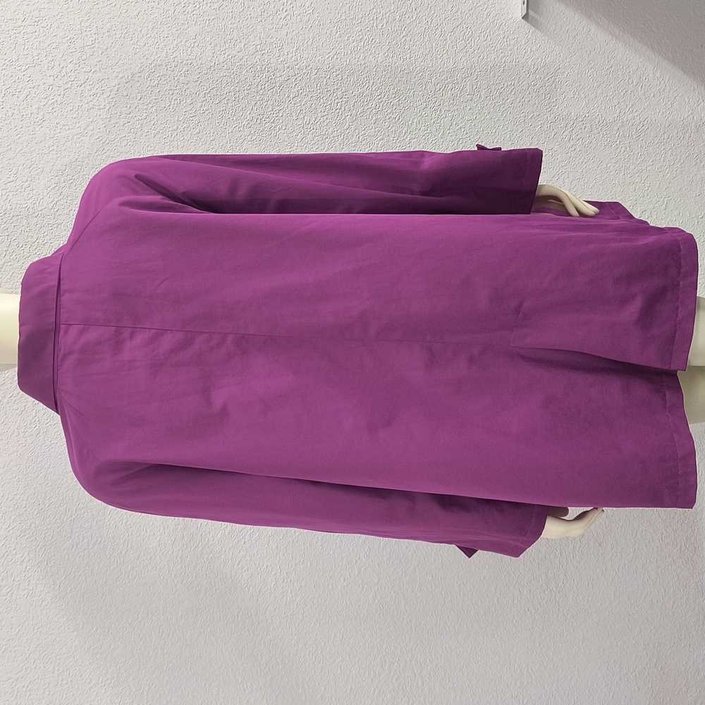 Purple Overcoat All Weather Jacket Lined Chic Classic Trench - Picture 3 of 10
